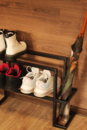 Работа Полочка для обуви и зонтов из металла L