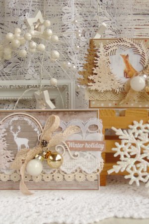 Робота Новорічні листівки "У зимовому лісі"