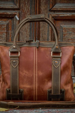 Робота Шкіряна сумка під ноутбук. Ділова чоловіча сумка