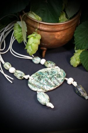 Робота Бохо кулон Бірюзове поле