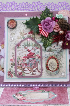 Работа Большая открытка с Новым Годом и Рождеством 