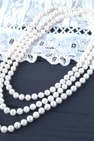 Робота Довге намисто з натуральних перлів довжина на замовлення