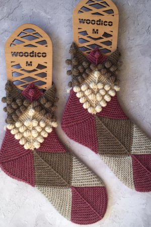 Работа Носки Ножки Эльфа пыльная роза