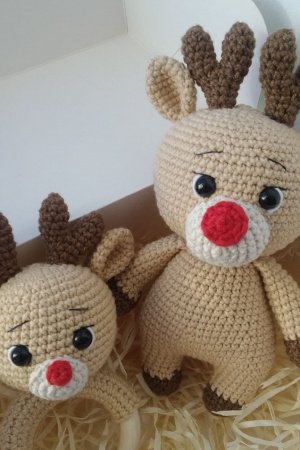 Работа Подарочный набор для детей. Погремушка + игрушка олень