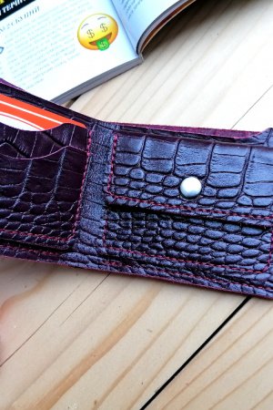 Робота Шкіряний жіночий гаманець. Ручна робота. 