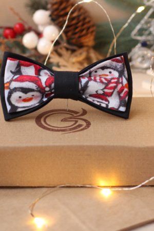 Работа Бабочка новогодняя "Пингвины"