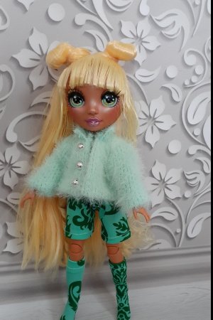 Работа Одежда для кукол RAINBOW. Свитер, шорты, носочки. 