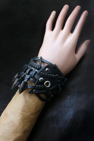 Робота шкіряний браслет Стімпанк готичний стиль