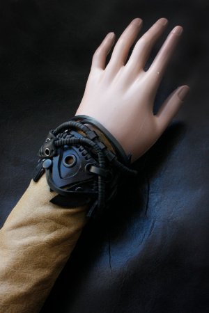 Робота шкіряний браслет Стімпанк готичний стиль 68