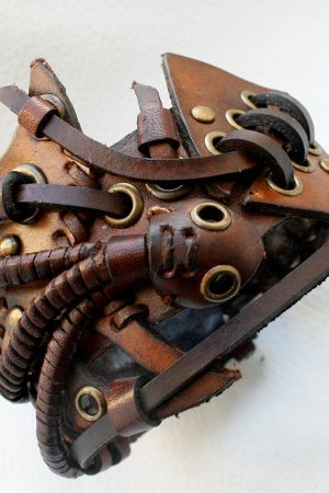 Робота шкіряний браслет Стімпанк стиль 67