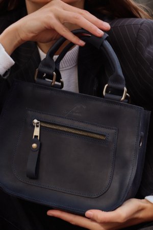 Робота Сумка із натуральної шкіри Crazy horse "wine glass"