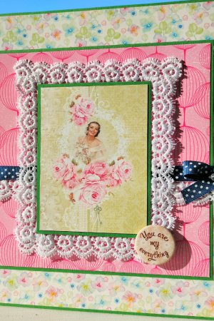 Работа Открытка "Свадебные кружева"