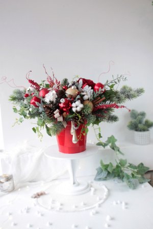 Работа Новогодняя композиция.