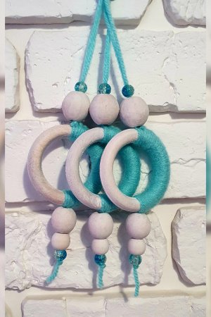 Робота Новорічні прикраси кільця бірюза