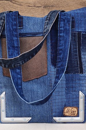 Робота Джинсова сумка "Унісекс/куточки"