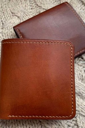Работа Портмоне из натуральной кожи ручной работы