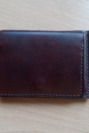 Робота Міні гаманець "затискач" на магнітах із натуральної шкіри.