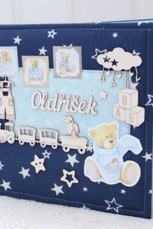 Работа Вместительный альбом для новорожденного мальчика