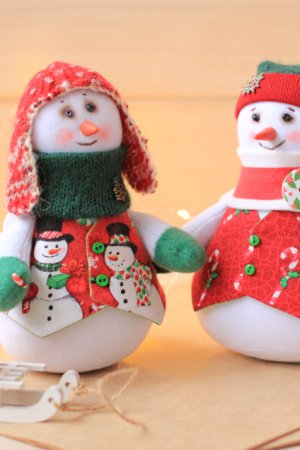 Робота Сніговики-бешкетники Новорічний сувенір