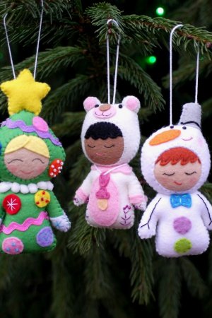 Робота набір безпечних ялинкових іграшок (3 шт) (Yasia toys)