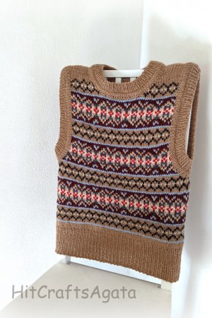 Робота Безрукавка ручної роботи жакардова