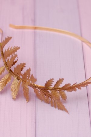 Робота Обруч обідок із золотими листочками