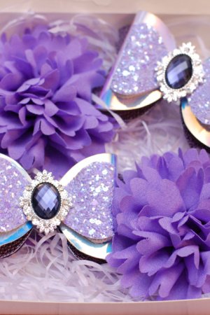 Работа Набор украшений фиолетовый 