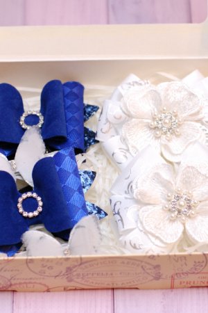 Робота Біло-синій набір прикрас