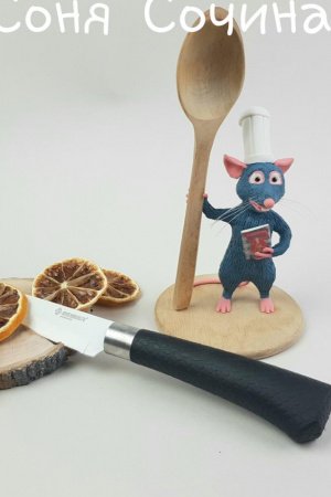 Робота Іграшка статуетка Ремі щурів з мультфільму Рататуй з ложкою