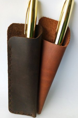 Работа Кожаный чехол с ручкой