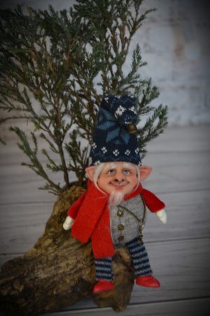 Робота Авторська лялька Гномік, новорічний гномик, гном