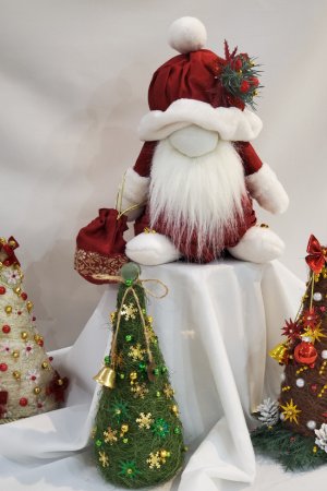 Работа Дед Мороз или Санта Клаус с мешком для подарка
