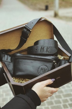 Работа Подарочный набор из натуральной кожи.