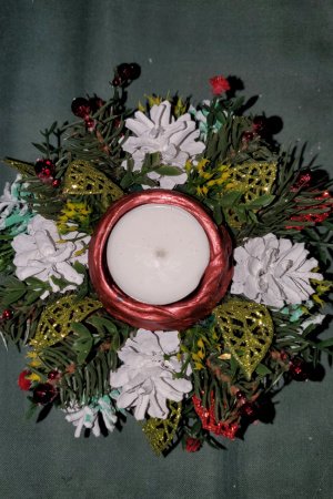 Робота Ікебана зі свічкою 