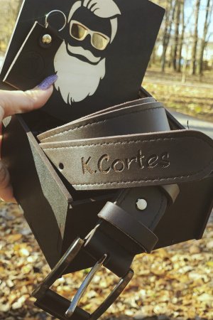 Робота Ремінь чоловічий класичний із натуральної шкіри