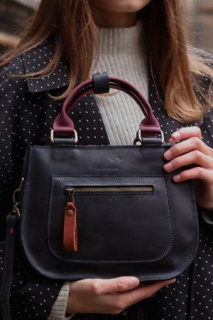 Робота Сумка із натуральної шкіри "wine glass"