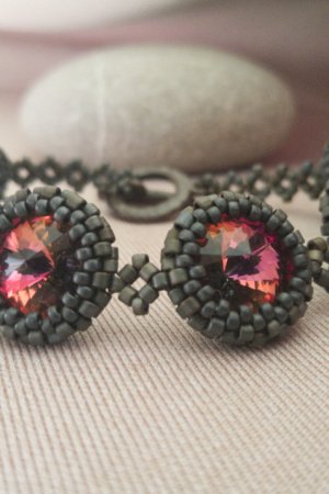 Робота Браслет Класичний з кришталевими ріволі