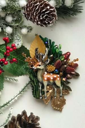 Робота Брошь Лісова казка