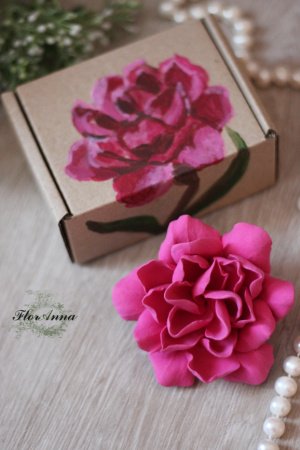 Работа Оригинальный подарок девушке заколка/брошь гардения