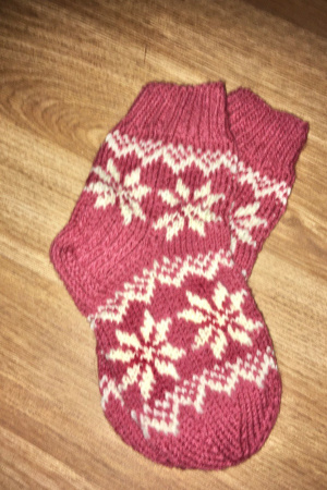 Работа Вязаные носки для женщин 