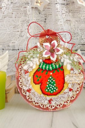 Робота Листівка у формі ялинкової кулі