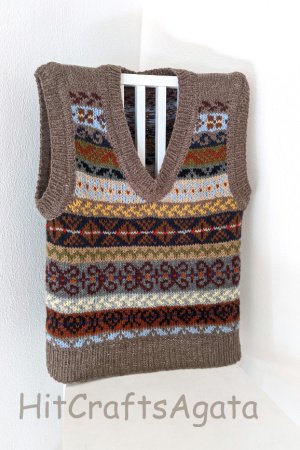 Робота Жилет з вінтажним орнаментом
