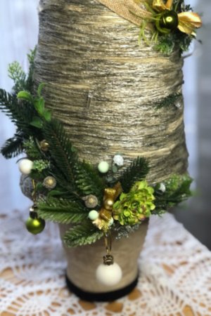 Работа Елка с подсветкой.