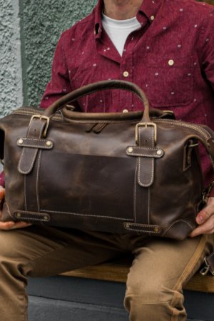 Робота Шкіряна спортивна сумка, Дорожня сумка для ручної поклажі