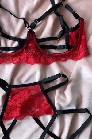 Робота Комплект білизни з доступом " Lust"