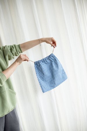 Работа Сумка для хранения из хлопка 26см x 30см.