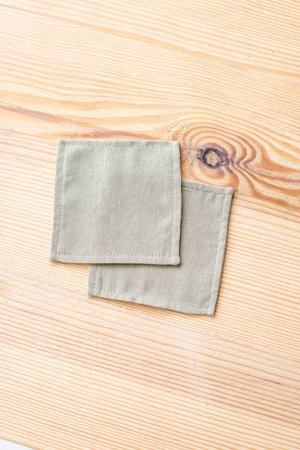 Работа Набор подставок под чашку Оливковый (4 шт) 11см x 11см