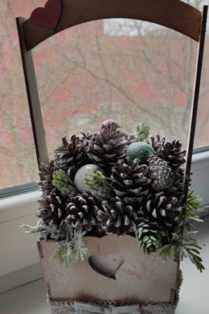 Робота Кошик новорічний ,,С Любов,,