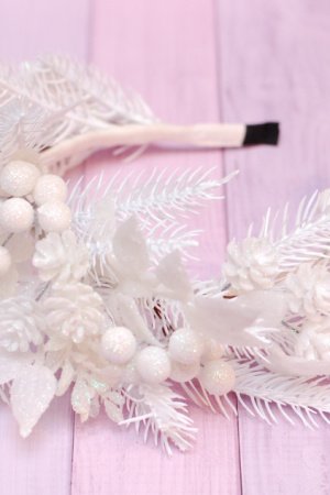 Работа Обруч ободок для образа снежной феи, зимы или  королевы