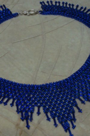 Работа Колье из бисера и стекляруса